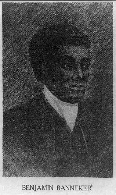 Portrait of Benjamin Banneker, self-taught mathematician, astronomer, and almanac author